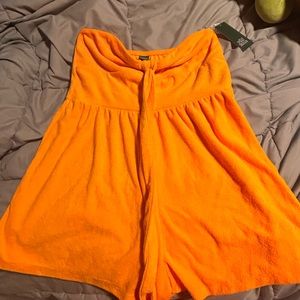 Cute orange swim cover up / dress